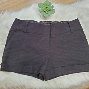 Maurices Black Textured Trouser Shorts Size 13/14